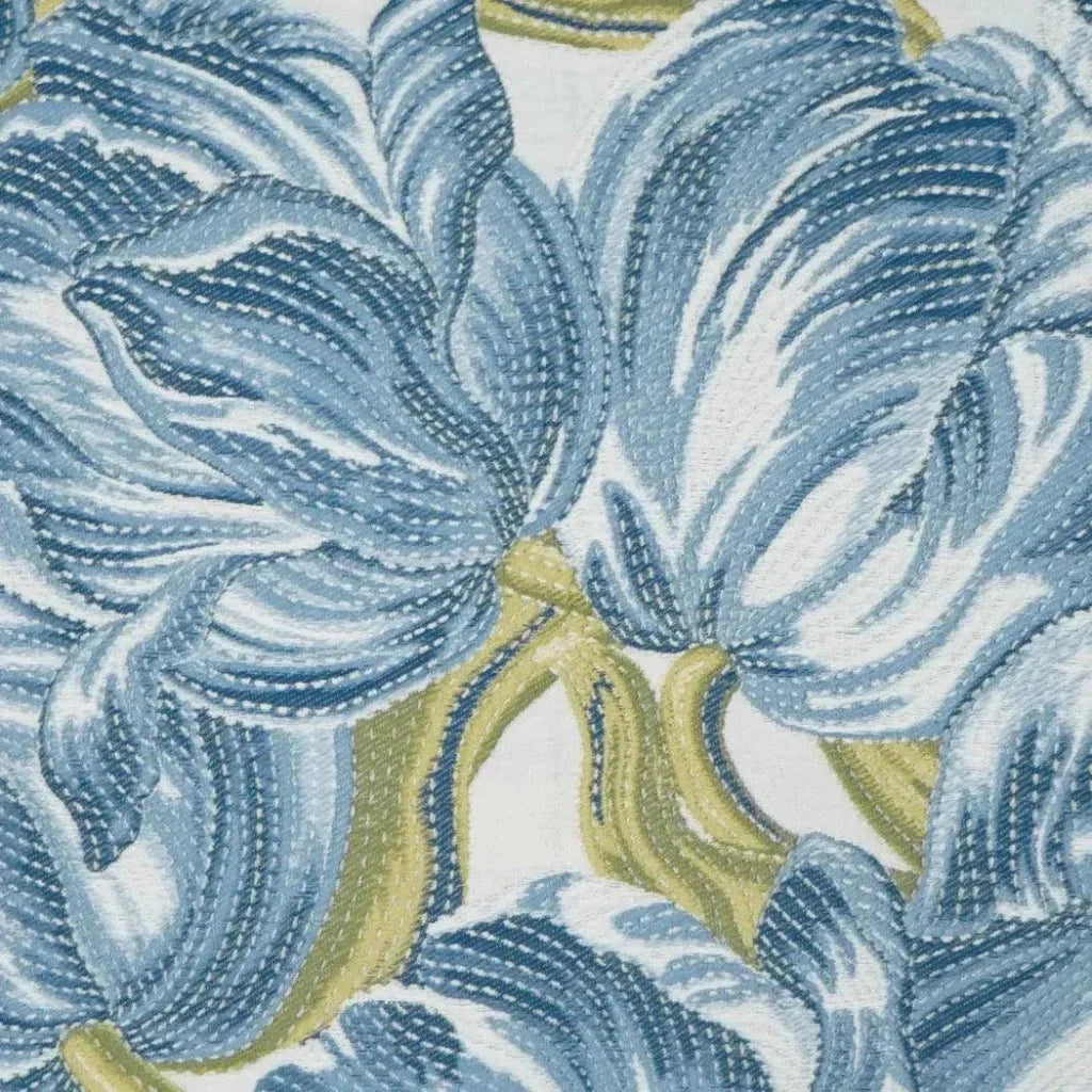 Belle Ame Indigo Floral Blue Large Throw Pillow Insert - LOOMLAN - D.V. Kap - Throw Pillows
