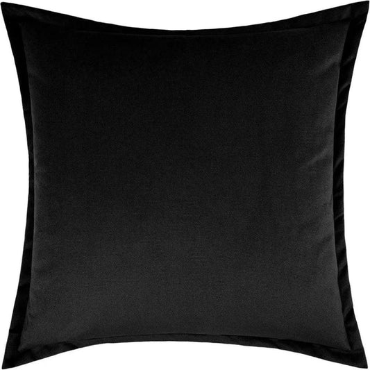 Belvedere Flange Black Black Throw Pillow Insert - LOOMLAN - D.V. Kap - Throw Pillows