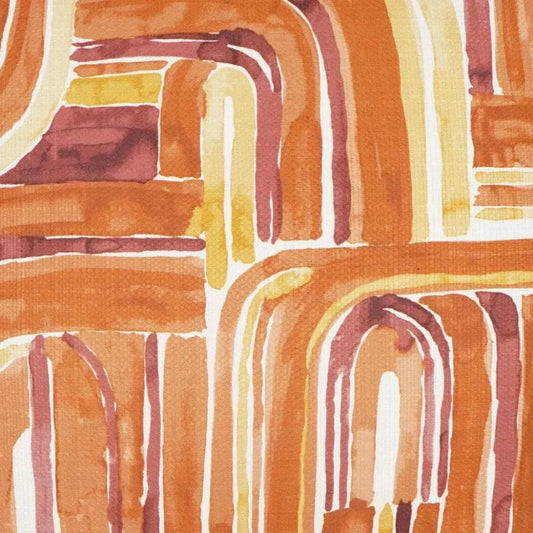 Bender Tangerine Abstract Orange Large Throw Pillow - LOOMLAN - D.V. Kap - Throw Pillows