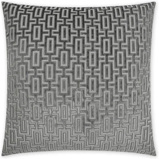 Bergman Nickel Grey Large Throw Pillow Insert - LOOMLAN - D.V. Kap - Throw Pillows