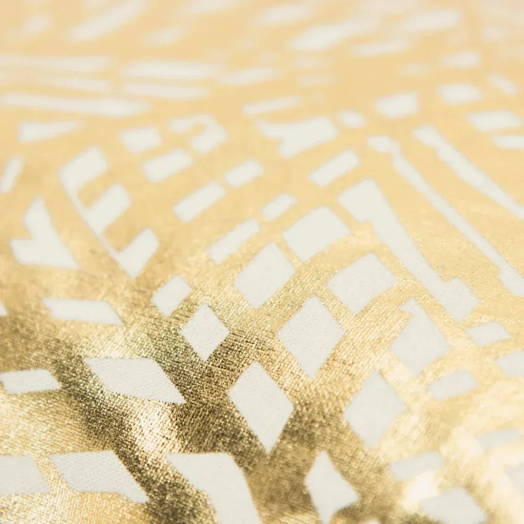 Beta Metallic Gold Lumbar Pillow With Insert - LOOMLAN - LOOMLAN - Throw Pillows