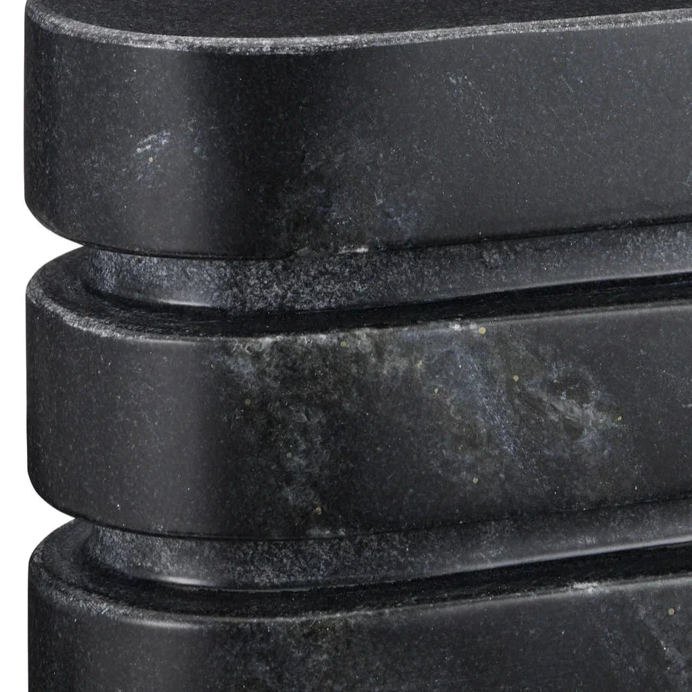 Bheslana Black Marble Object (Set Of 2) - LOOMLAN - Currey & Co - Statues & Sculptures