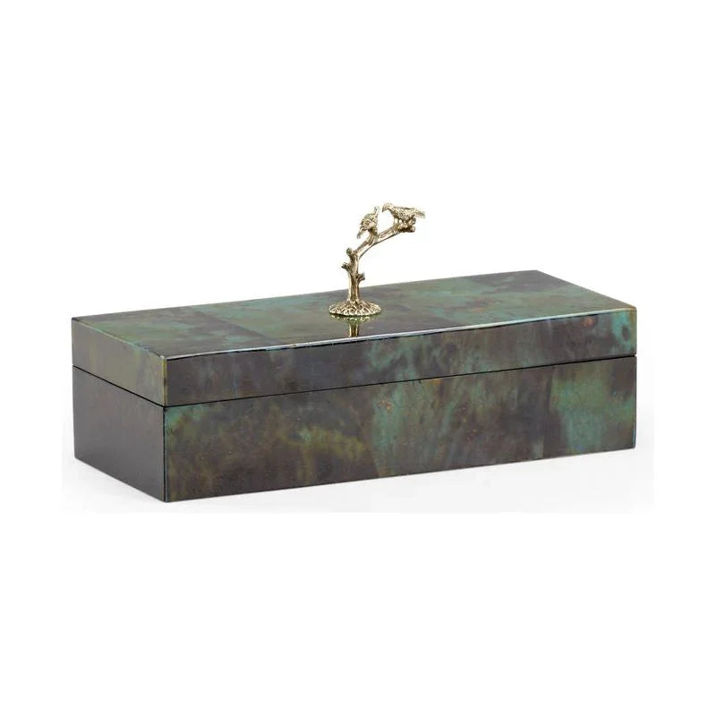 Bird Handleh Wooden Box - LOOMLAN - Chelsea House - Boxes & Bowls