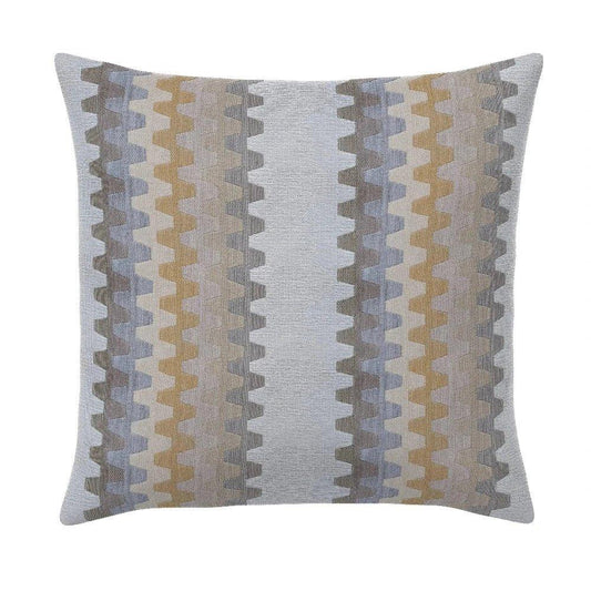 Biscotti Accordian Geo Outdoor Pillow-Outdoor Pillows-Earnest Collection-20" Square-LOOMLAN