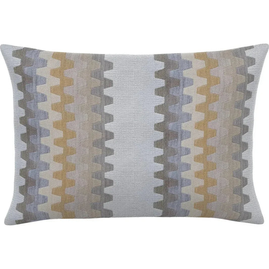 Biscotti Accordian Geo Outdoor Pillow-Outdoor Pillows-Earnest Collection-20"x13" Lumbar-LOOMLAN