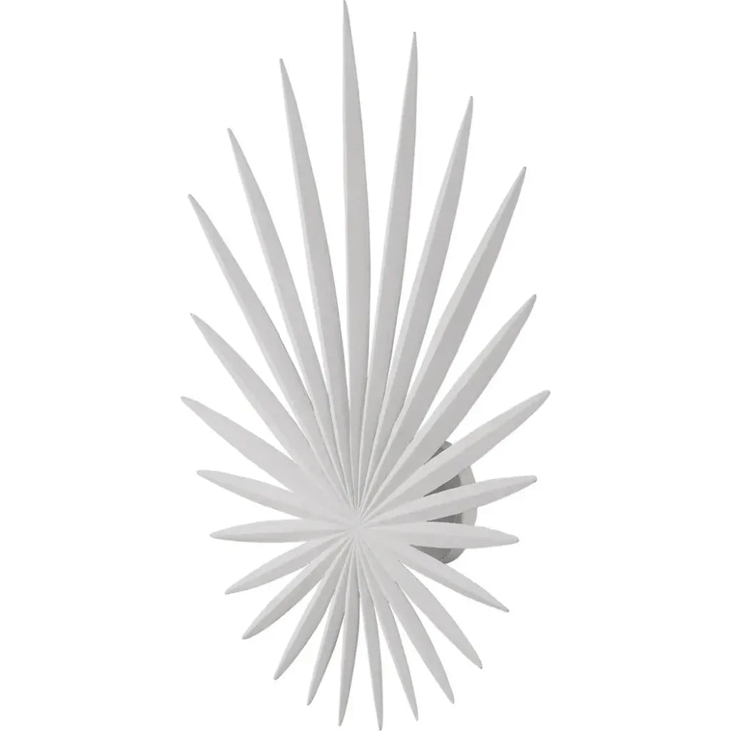 Bismarkia White Wall Sconce - LOOMLAN - Currey & Co - Wall Sconces