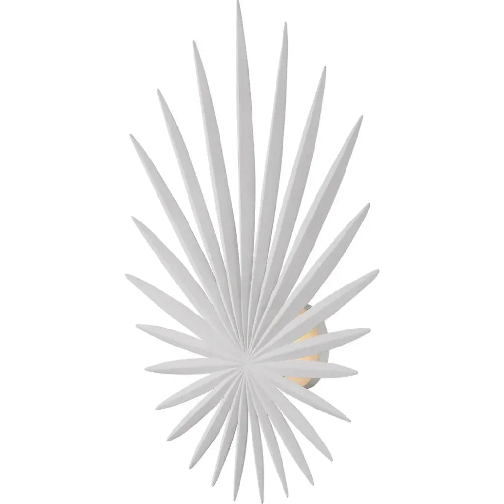 Bismarkia White Wall Sconce - LOOMLAN - Currey & Co - Wall Sconces