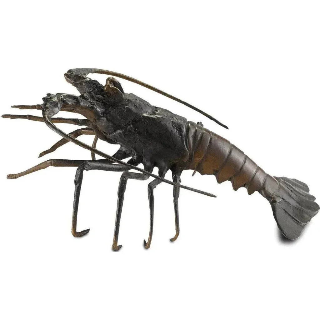Black Bronze Edo Bronze Lobster - LOOMLAN - Currey & Co - Statues & Sculptures