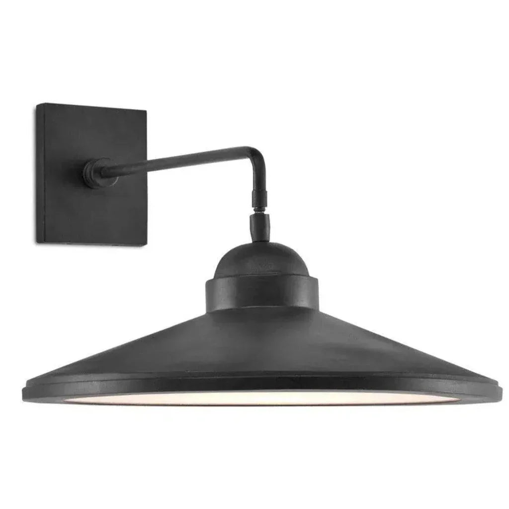 Black Bronze White Ditchley Wall Sconce - LOOMLAN - Currey & Co - Wall Sconces
