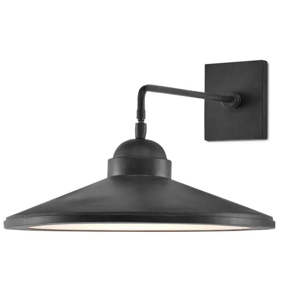 Black Bronze White Ditchley Wall Sconce - LOOMLAN - Currey & Co - Wall Sconces