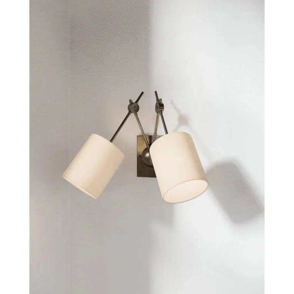 Black Iron Compass Wall Sconce - LOOMLAN - Currey & Co - Wall Sconces