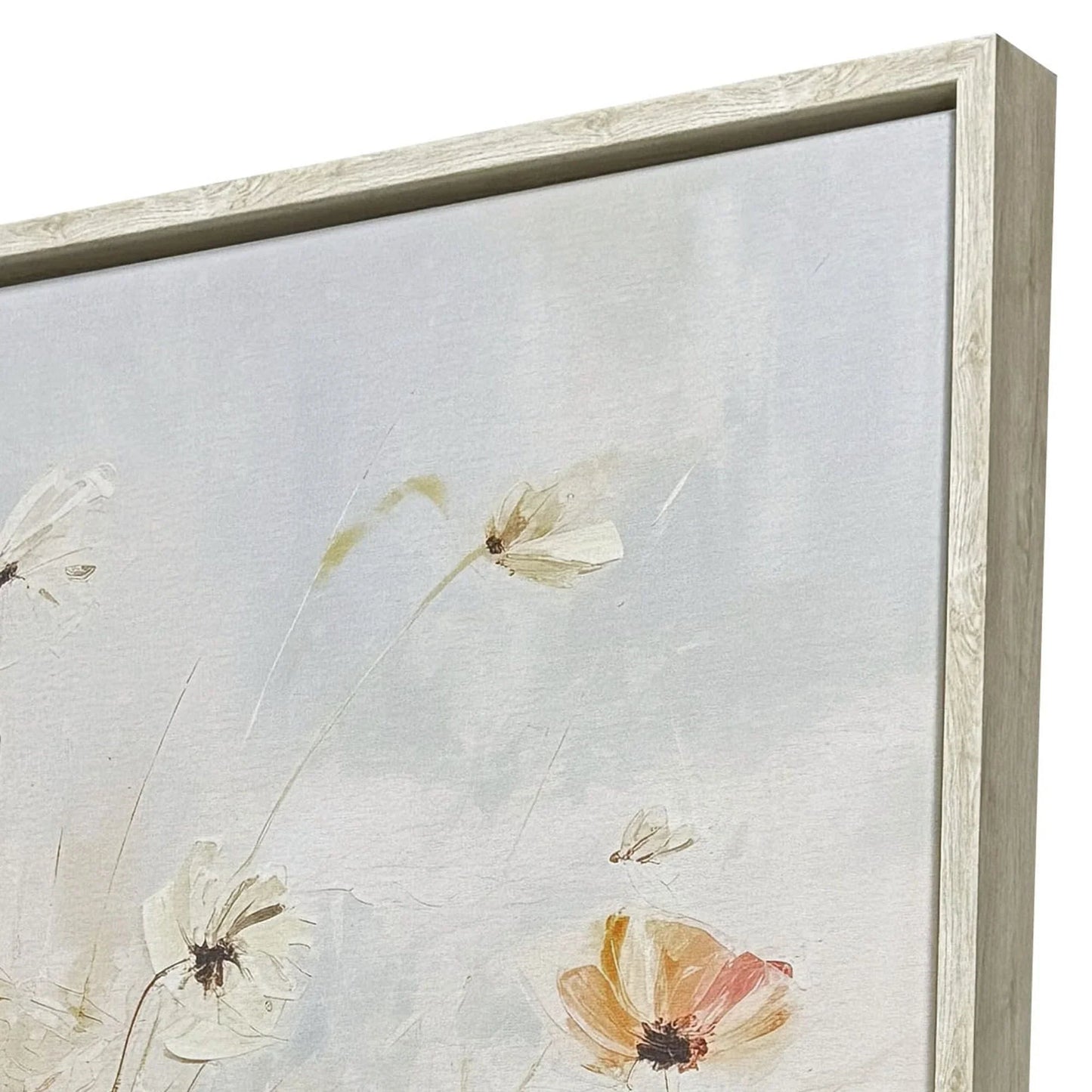 Paragon Blooms in the Meadow Blue Canvas Art