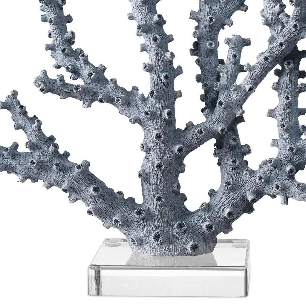 Blue Coral Set of 2 - LOOMLAN - Currey & Co - Statues & Sculptures
