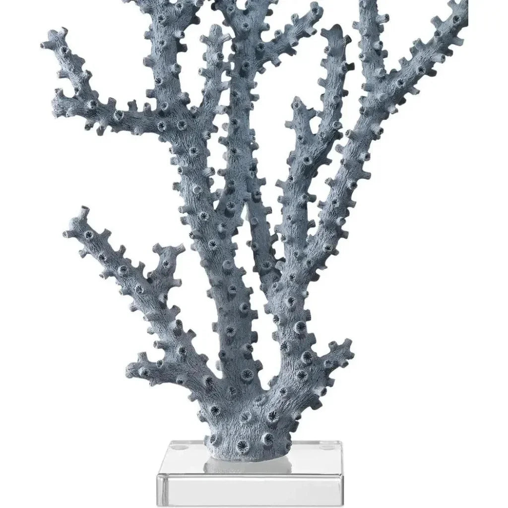 Blue Coral Set of 2 - LOOMLAN - Currey & Co - Statues & Sculptures