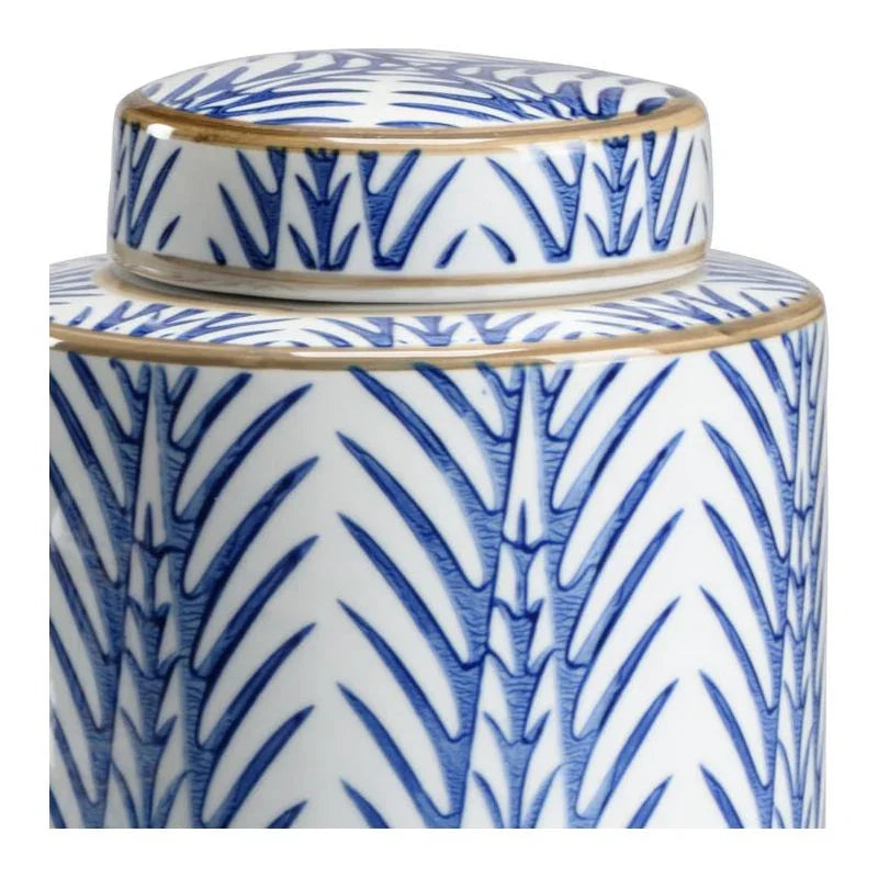 Wildwood Blue Fronds Porcelain Canister (Set of 3)
