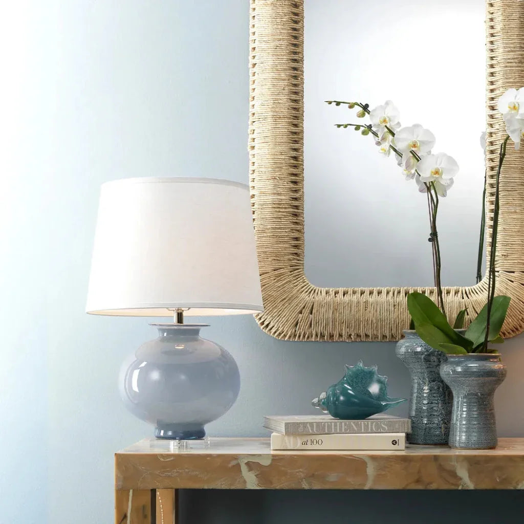 Blue Glass Acrylic Heirloom Table Lamp - LOOMLAN - Jamie Young - Table Lamps