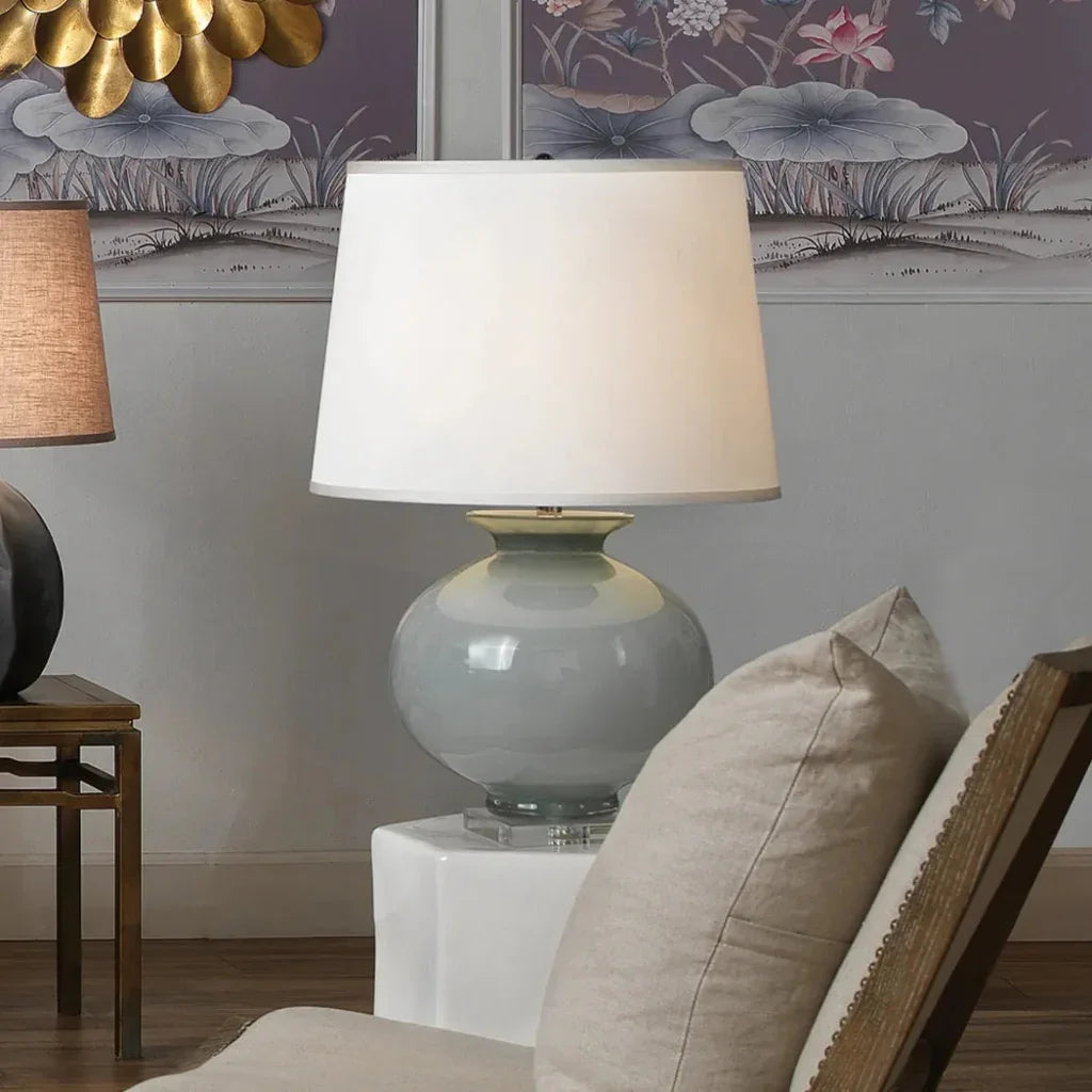 Blue Glass Acrylic Heirloom Table Lamp - LOOMLAN - Jamie Young - Table Lamps