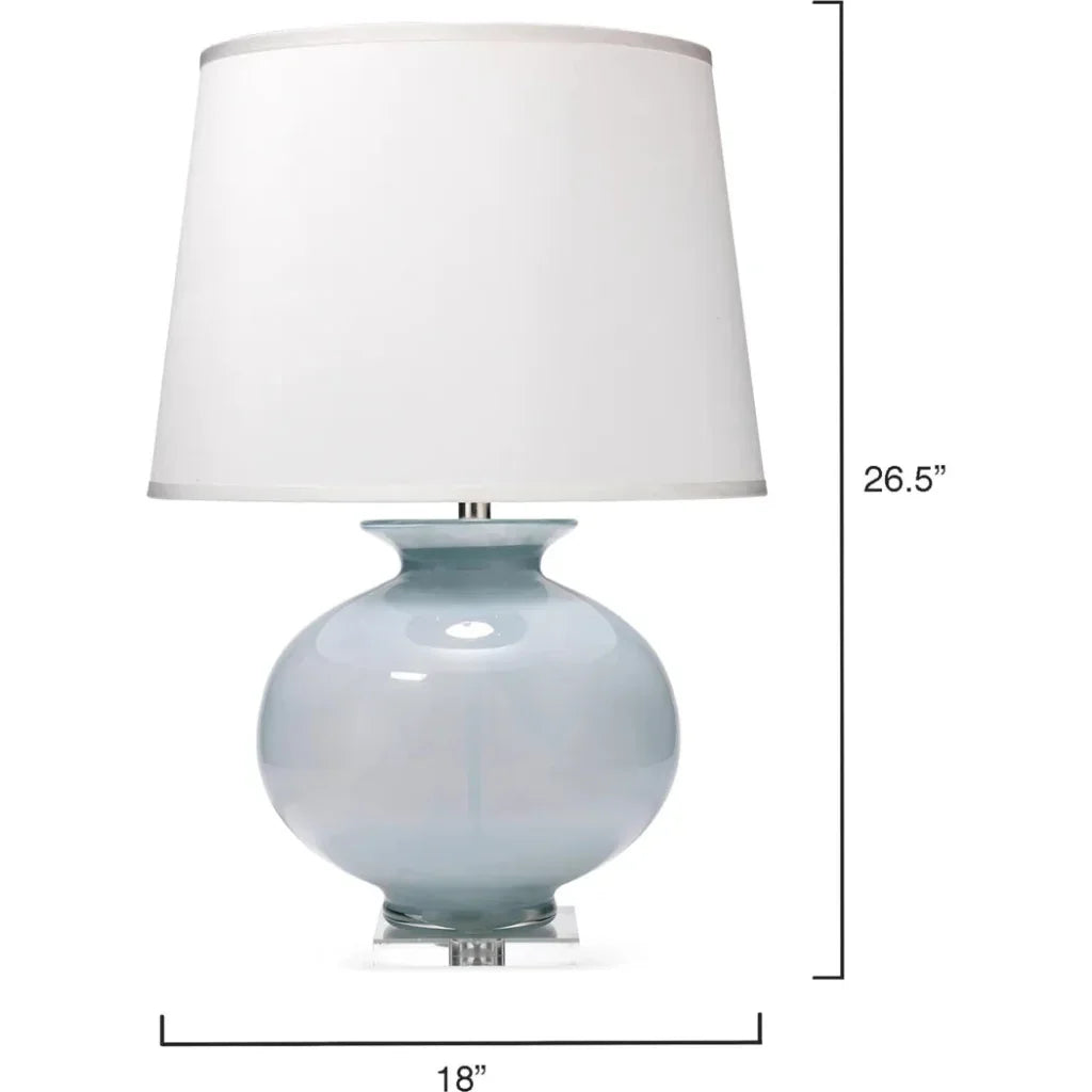 Jamie Young Blue Glass Acrylic Heirloom Table Lamp