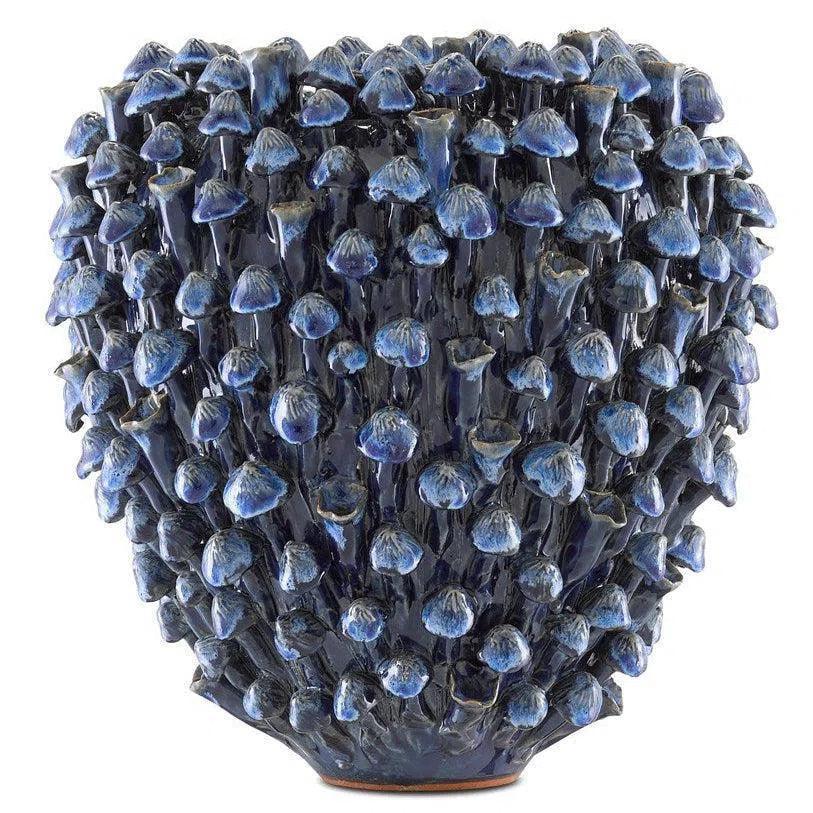 Blue Manitapi Small Vase - LOOMLAN - Currey & Co - Vases & Jars