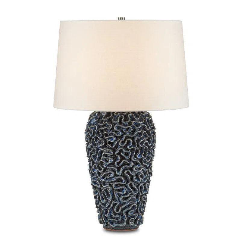 Blue Milos Blue Table Lamp - LOOMLAN - Currey & Co - Table Lamps
