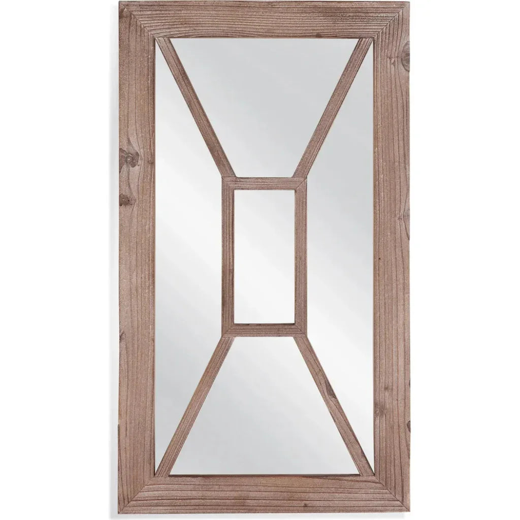 Bassett Mirror Boca Wood Brown Vertical Wall Mirror