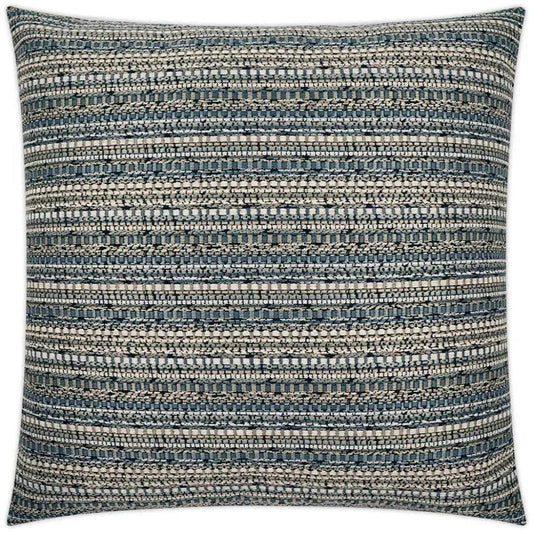Bodhi Azure Stripes Slate Large Throw Pillow Insert - LOOMLAN - D.V. Kap - Throw Pillows