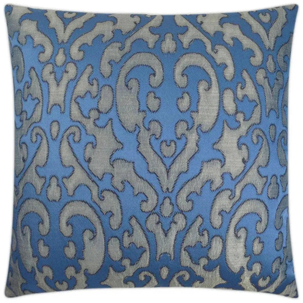 Bokhara Bluestone Blue Throw Pillow Insert - LOOMLAN - D.V. Kap - Throw Pillows