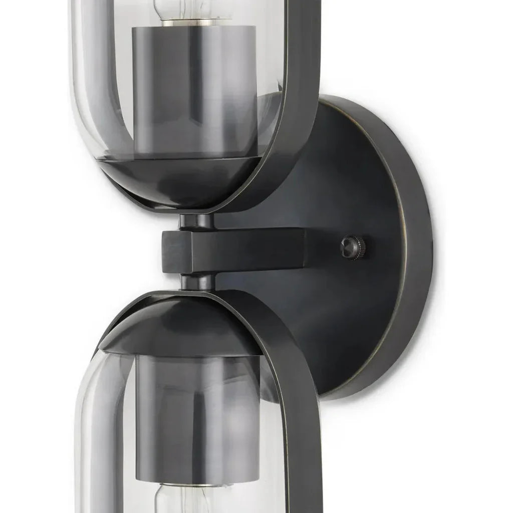 Bonardi Bronze Wall Sconce - LOOMLAN - Currey & Co - Wall Sconces