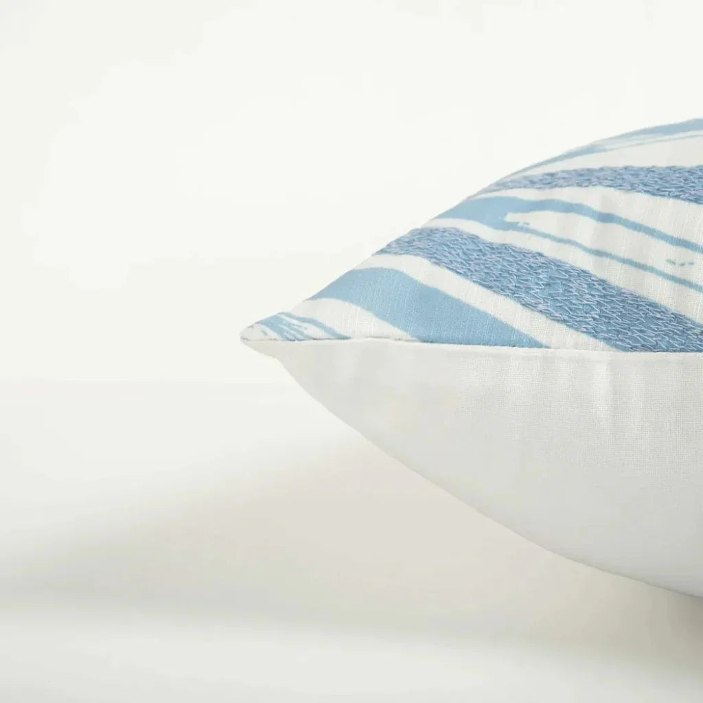 Botanical Ivory Outdoor Throw Pillows-Outdoor Pillows-LOOMLAN-LOOMLAN