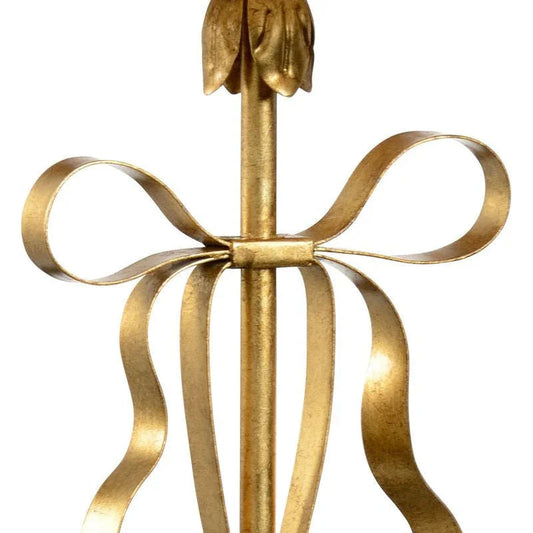 Bow Iron Made Classic Ribbon Design Table Lamp - LOOMLAN - Chelsea House - Table Lamps