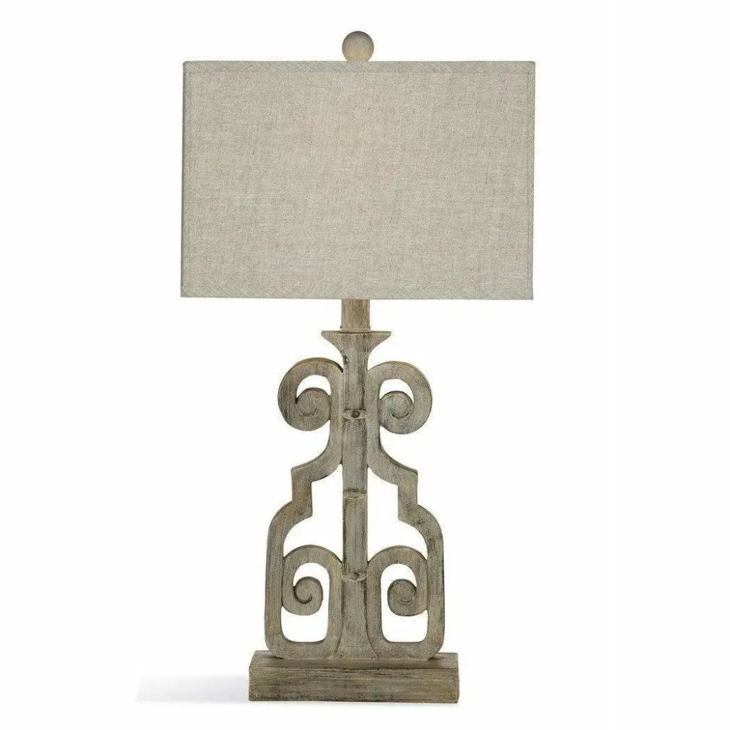 Braylin 29" Tall Bricolage White Table Lamp - LOOMLAN - Bassett Mirror - Table Lamps