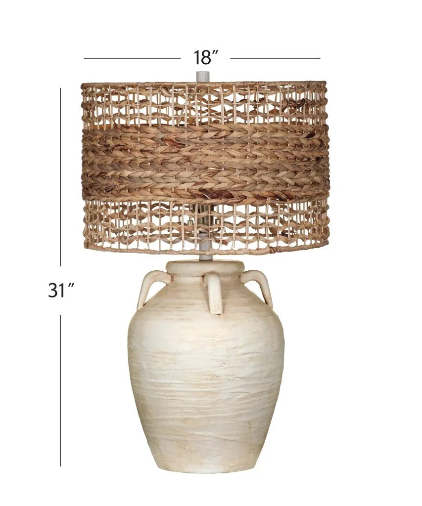 Breeze Raffia Shade Table Lamp - LOOMLAN - Bassett Mirror - Table Lamps
