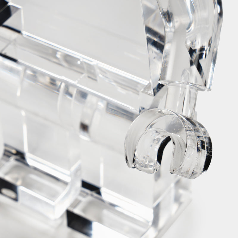 Brix Figure Clear Acrylic Sculpture