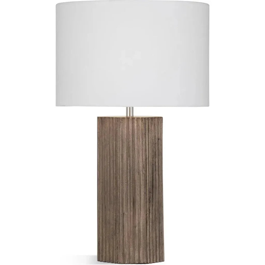 Brome Wood Brown Table Lamp - LOOMLAN - Bassett Mirror - Table Lamps