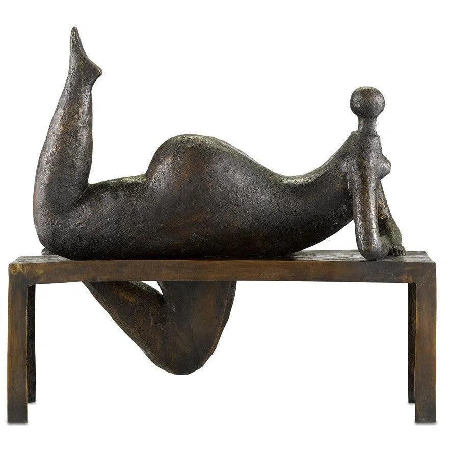 Bronze Odalisque Bronze - LOOMLAN - Currey & Co - Statues & Sculptures