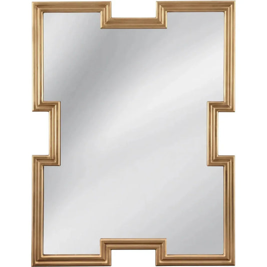 Brourke Polyurethane & MDF Gold Vertical Wall Mirror - LOOMLAN - Bassett Mirror - Wall Mirrors