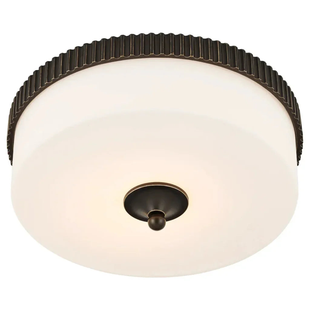 Bryce Bronze Flush Mount-Flush Mounts-Currey & Co-LOOMLAN