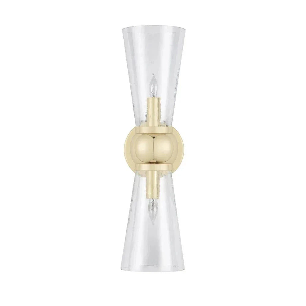 Byford Modern Glow Bath 2 - Light Wall Sconce - LOOMLAN - Currey & Co - Wall Sconces