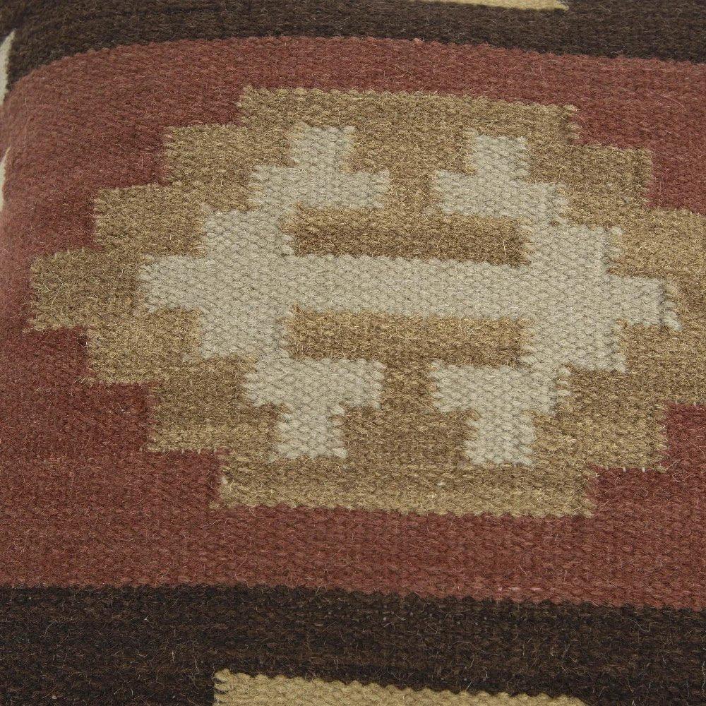 LOOMLAN Cabin Western Brown Throw Pillow Down Insert