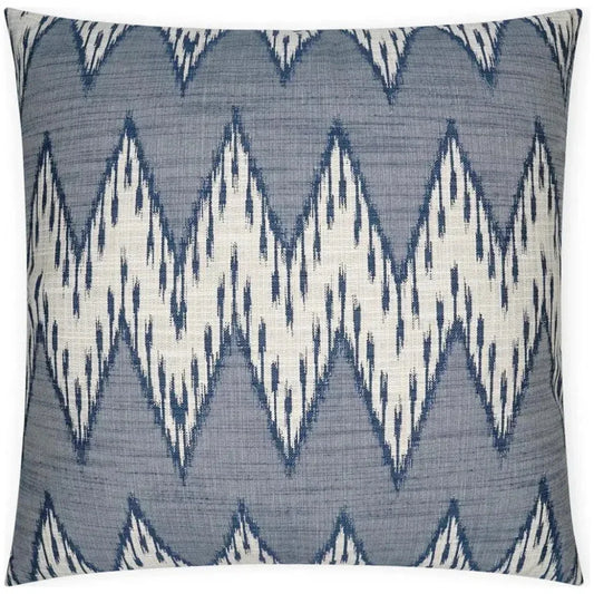 Caccini Indigo Chevron Blue Large Throw Pillow Insert - LOOMLAN - D.V. Kap - Throw Pillows