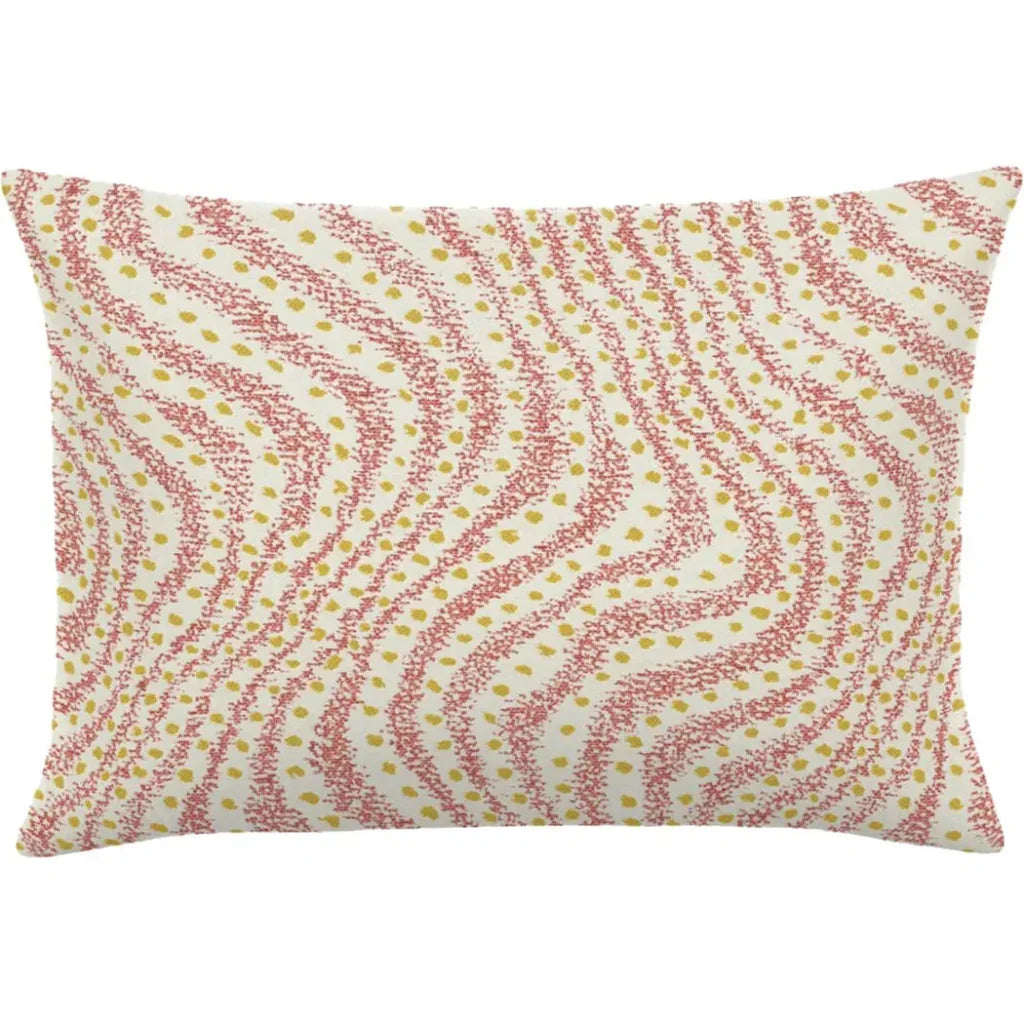 Calder Grapefruit Handmade Outdoor Pillow-Outdoor Pillows-Earnest Collection-20"x13" Lumbar-LOOMLAN