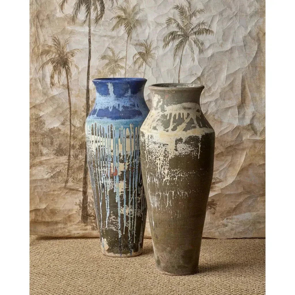 Capizzi Ceramic Cream Urn - LOOMLAN - Currey & Co - Vases & Jars
