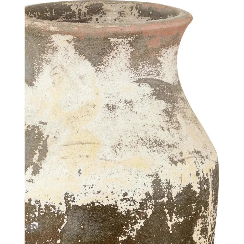 Capizzi Ceramic Cream Urn - LOOMLAN - Currey & Co - Vases & Jars