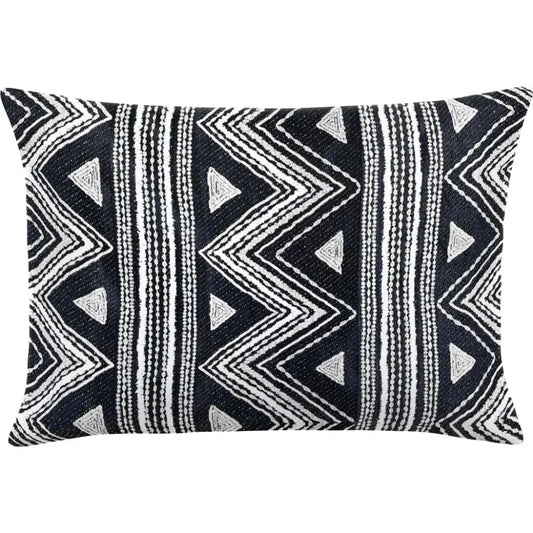 Carbato Quarry Handmade Outdoor Pillow-Outdoor Pillows-Earnest Collection-20"x13" Lumbar-LOOMLAN