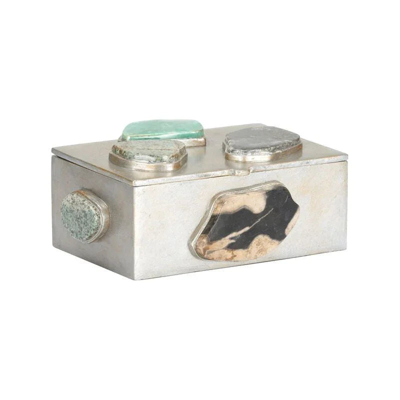 Caribbean Metal Made Jewelry Box - LOOMLAN - Chelsea House - Boxes & Bowls