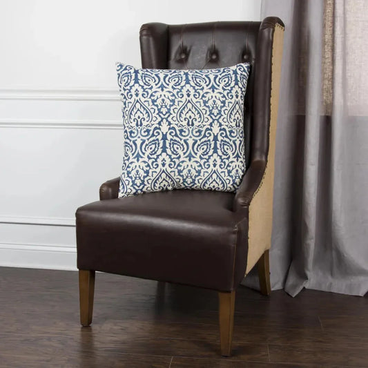 Carl Damask Decorative Throw Pillow For Couch - LOOMLAN - LOOMLAN - Throw Pillows