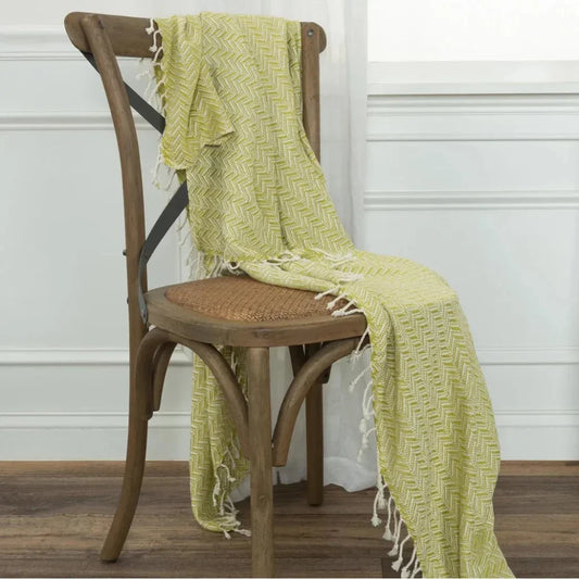 Carla Chevron Cotton Throw Blanket - LOOMLAN - LOOMLAN - Throw Blankets