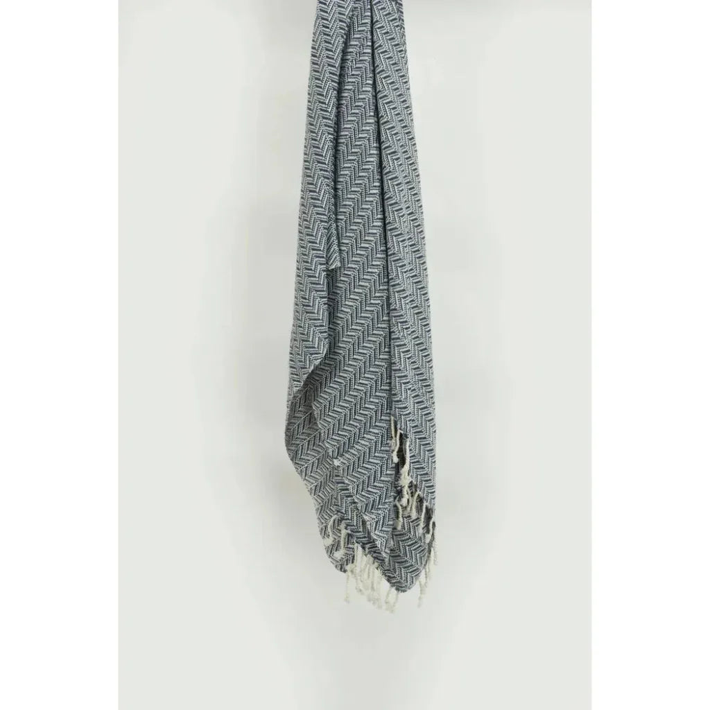 Carla Chevron Cotton Throw Blanket - LOOMLAN - LOOMLAN - Throw Blankets