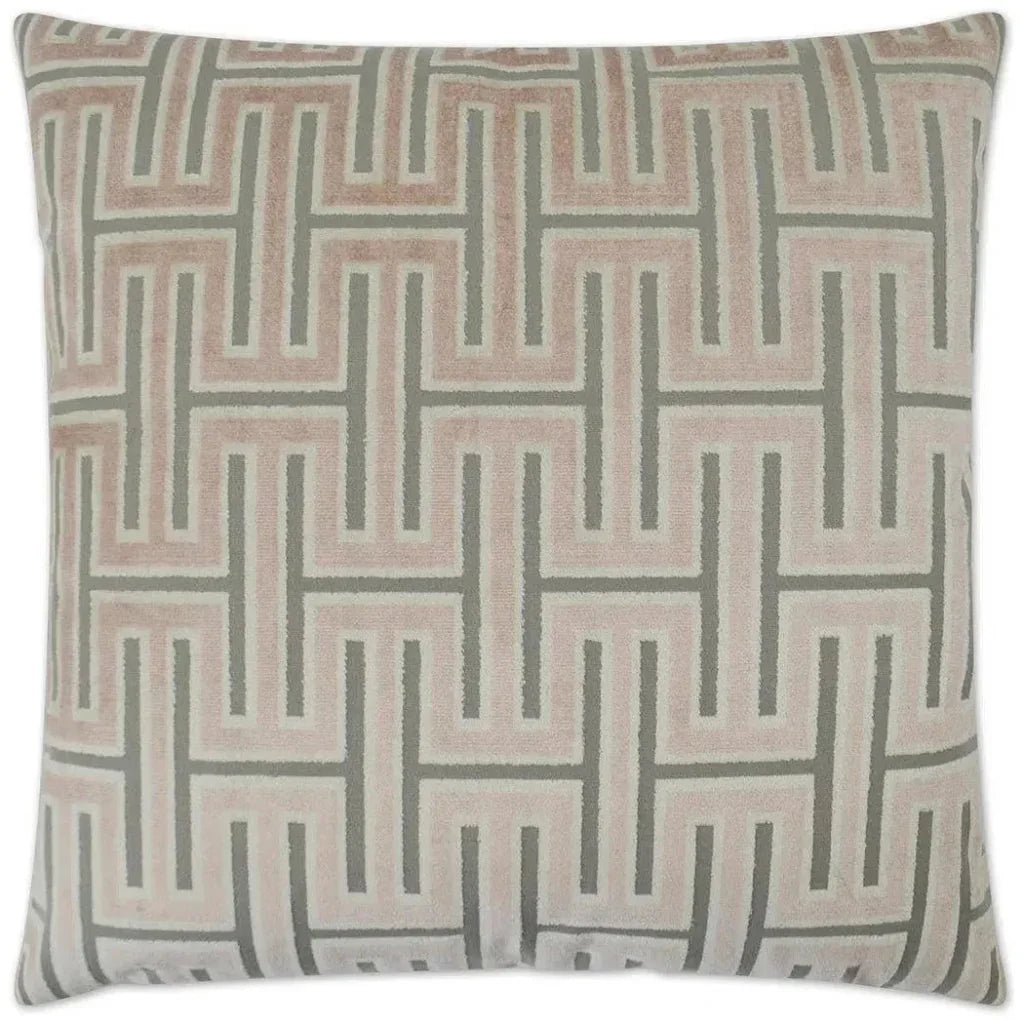 Carlyle Blush Brown Throw Pillow With Insert - LOOMLAN - D.V. Kap - Throw Pillows
