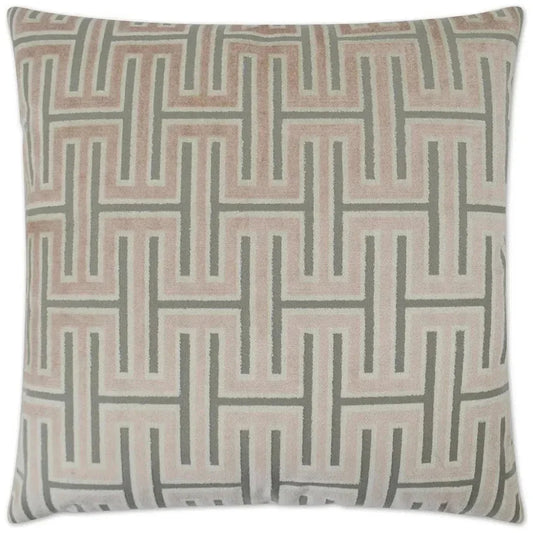 Carlyle Blush Brown Throw Pillow With Insert - LOOMLAN - D.V. Kap - Throw Pillows
